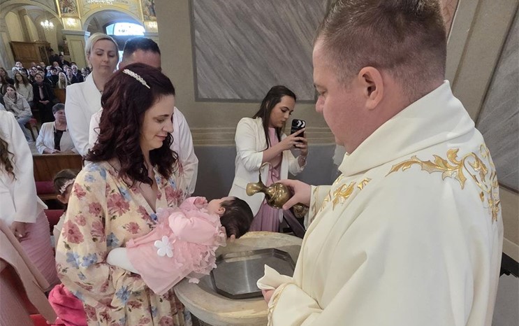 U župi Bistra kršteno peto dijete obitelji Gudiček